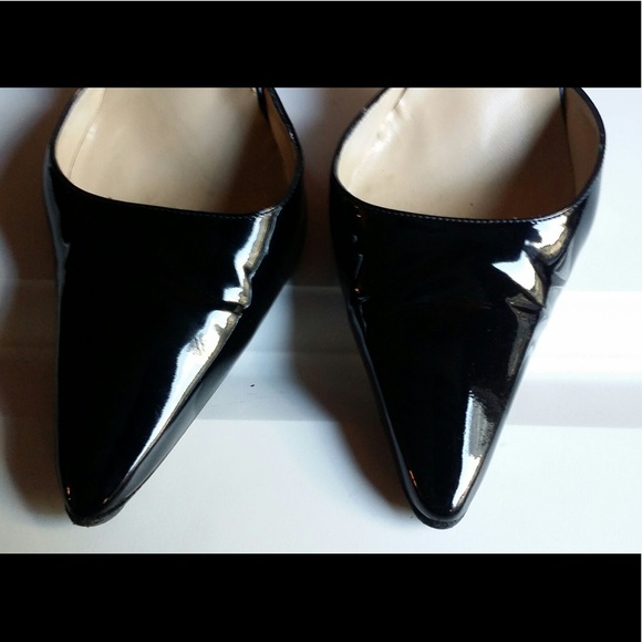 MANOLO BLAHNIK  patent leather double strap pumps - Picture 5 of 8