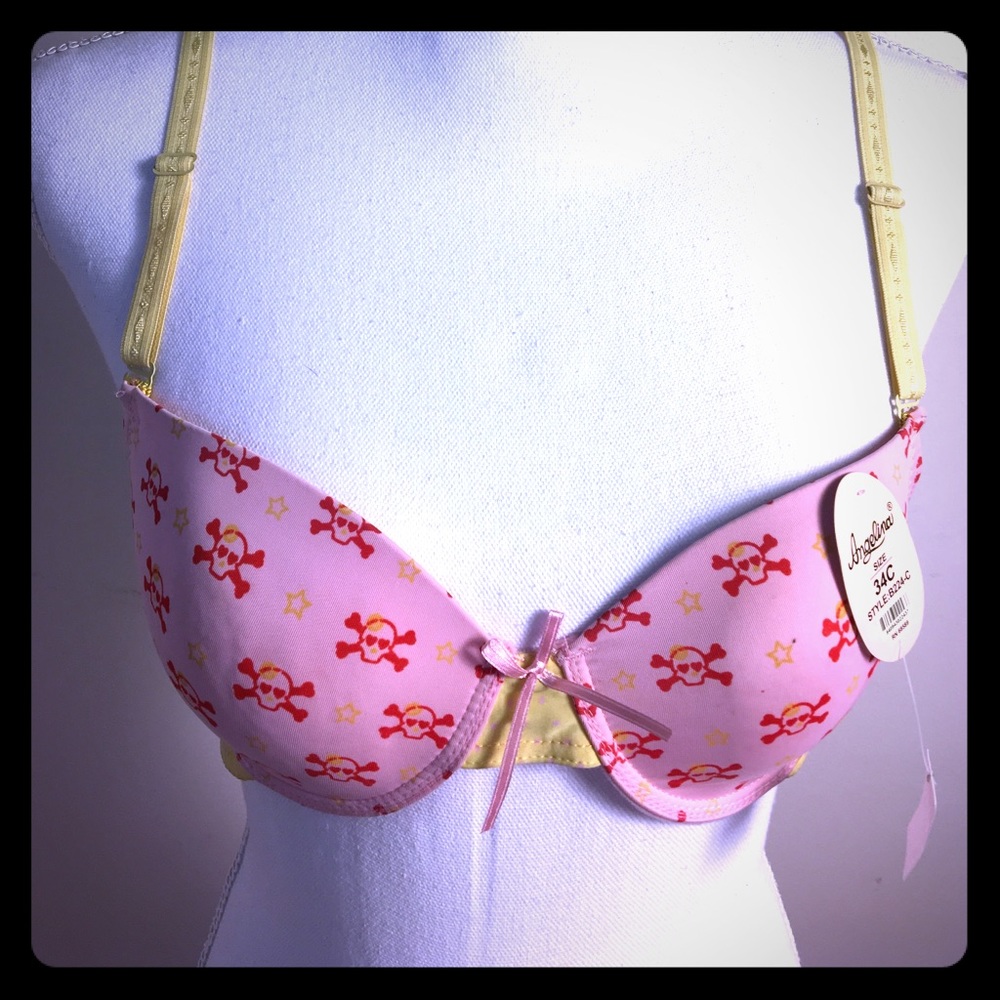 Skulls Bra Punk Rock Crossbones