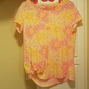 Lilly  Pulitzer  Sunburst Floral Top