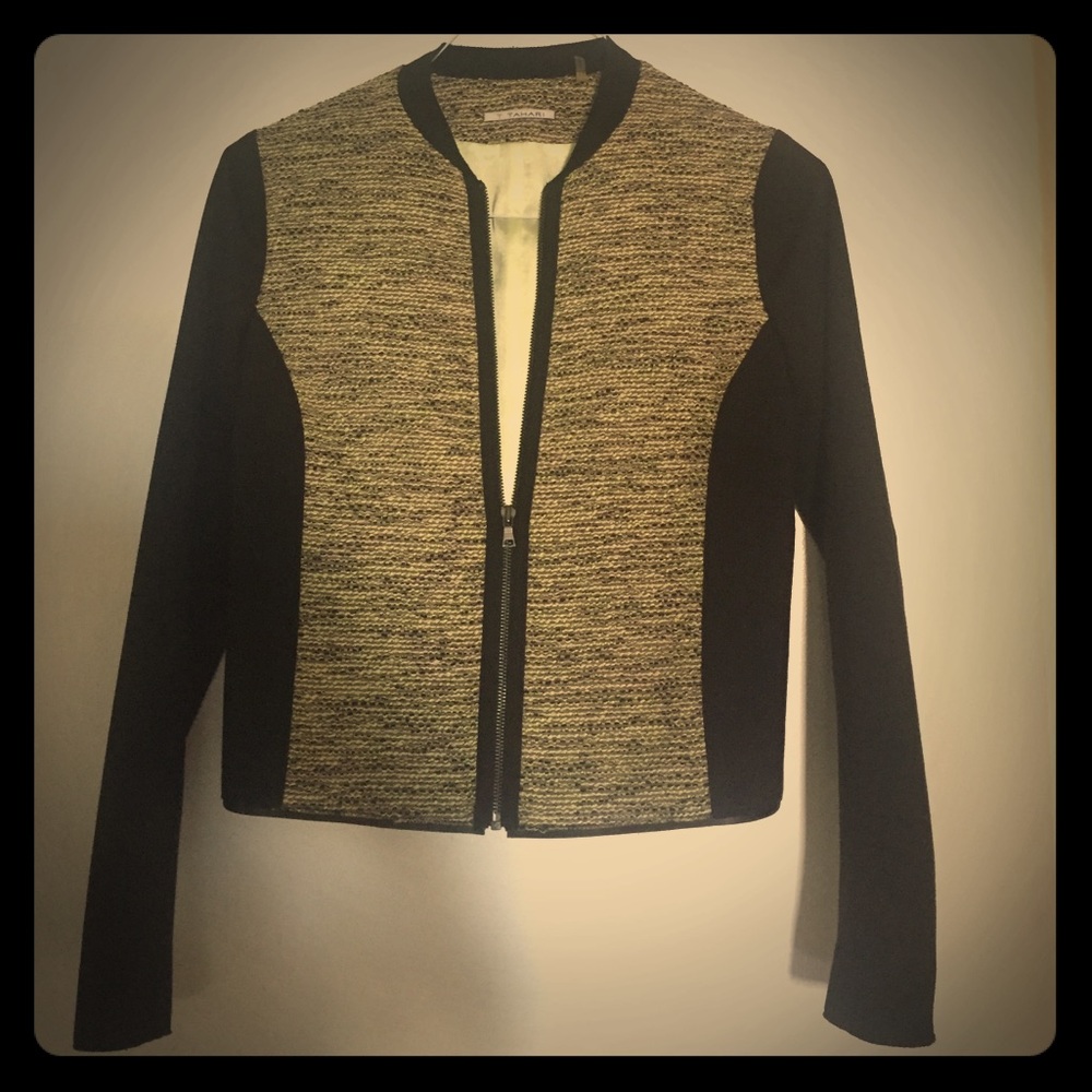 Tahari bomber jacket