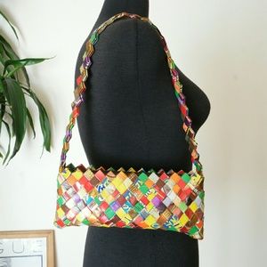 Colorful recycled plastic bag