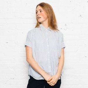 Madewell ‘Courier Shirt’ – blue stripe, S