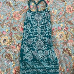 Green paisley print dress Green paisley print dress