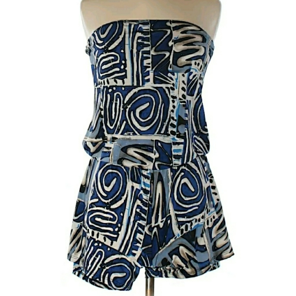 Geometric Print Romper