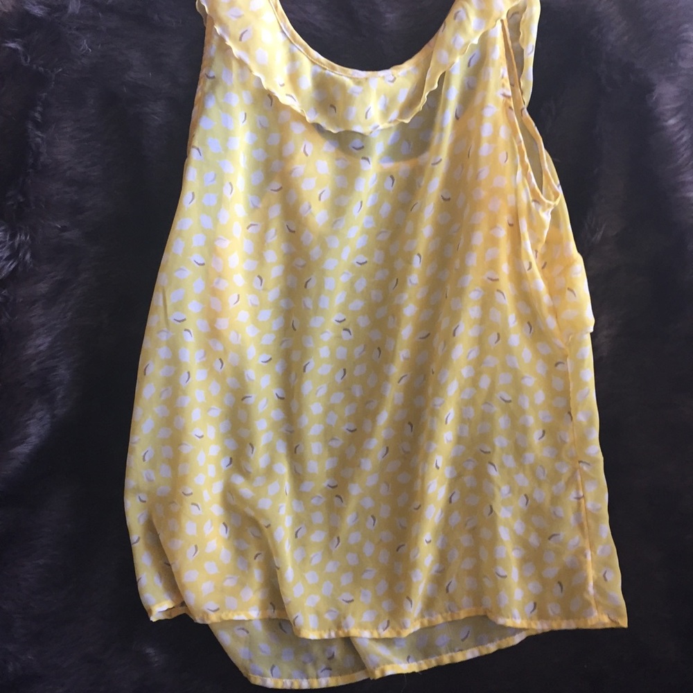Sheer lemon top