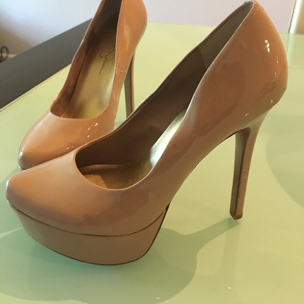 Jessica Simpson platform high heels