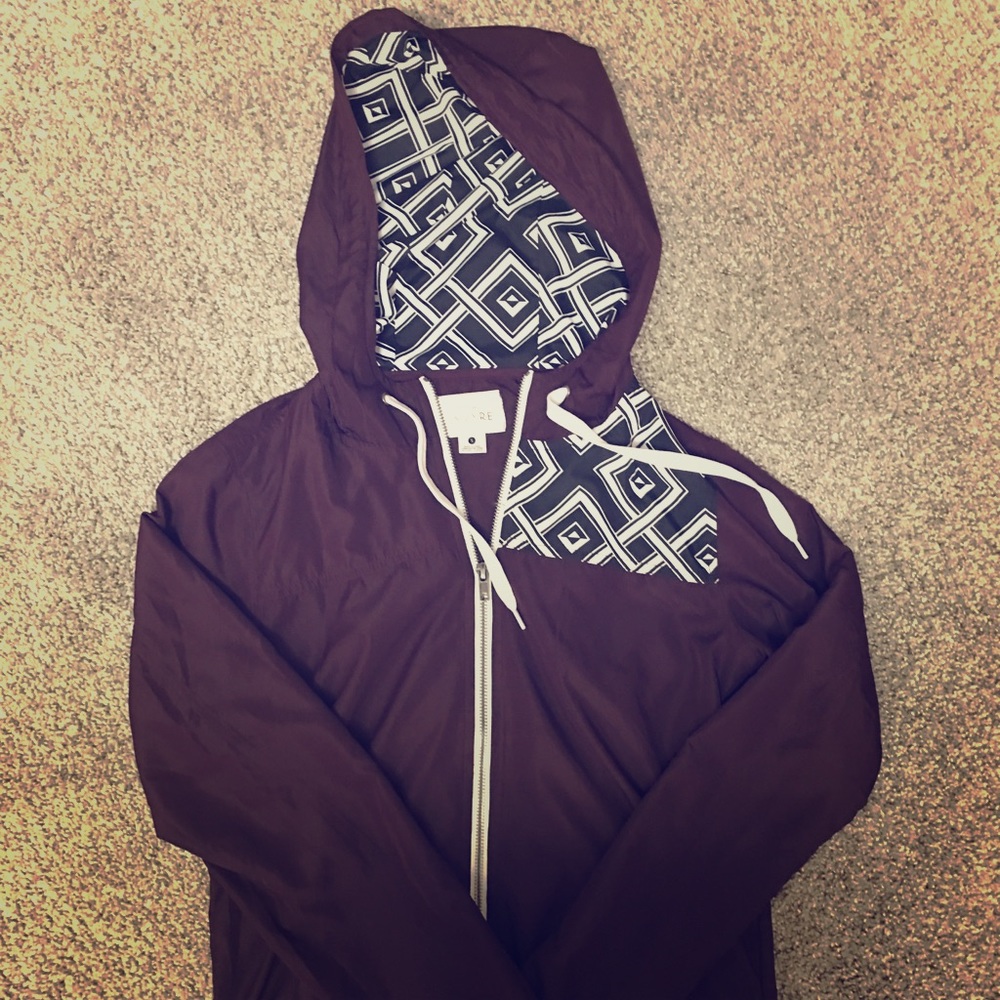 Maroon windbreaker