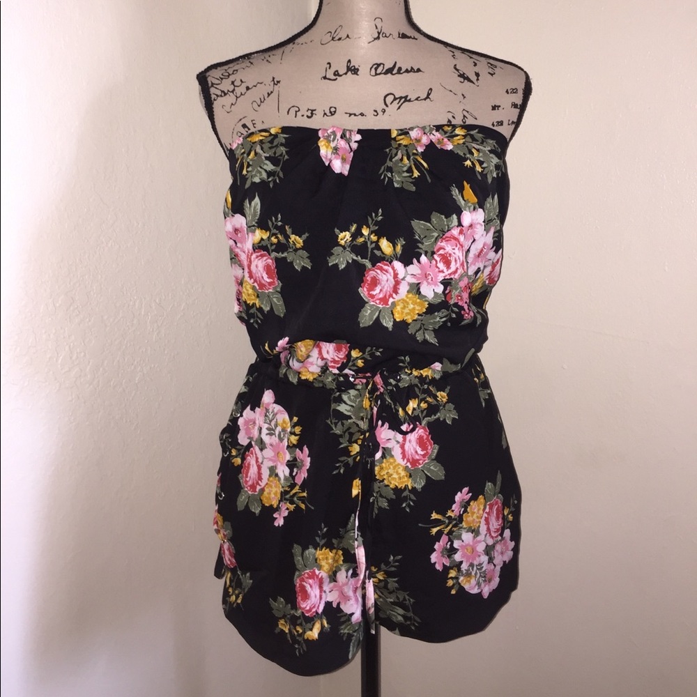 Romper, romper shorts, tube top romper