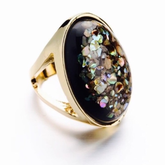 Abalone statement ring ✨Host Pick✨ - Picture 2 of 4