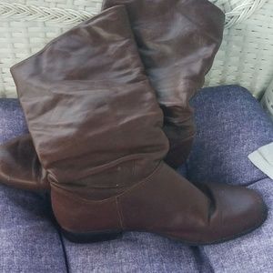 Real leather boots