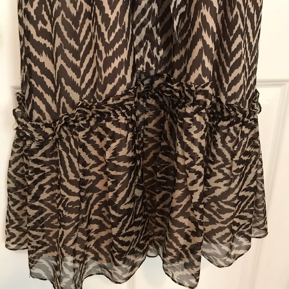 Milly zebra print silk dress size 2 - Picture 5 of 9
