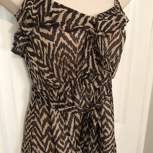 Milly zebra print silk dress size 2 - Picture 6 of 9