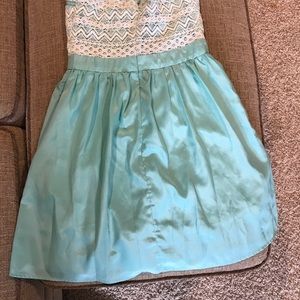 Short strapless party dress
