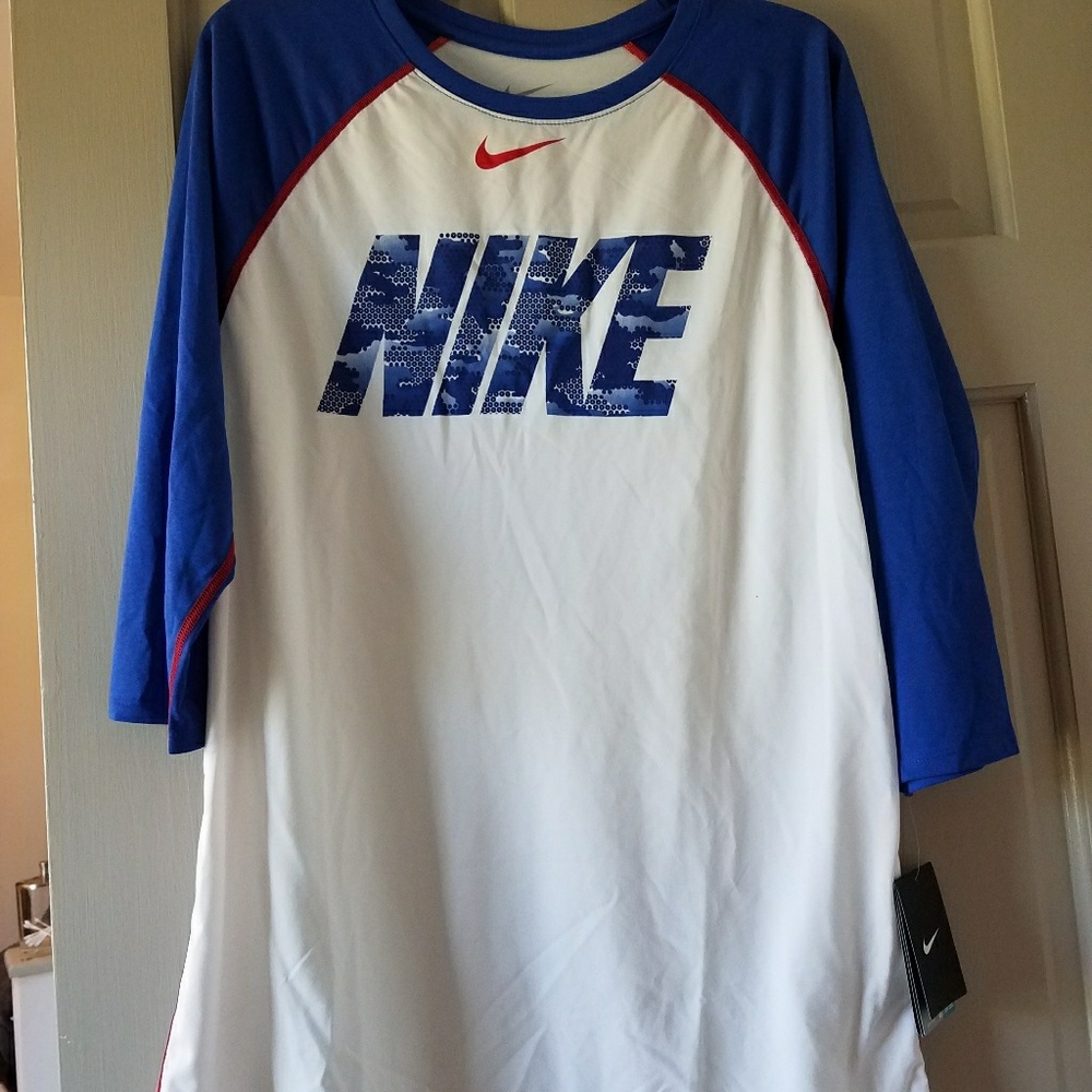 NWT NIKE baseball three quarter length DRY FIT