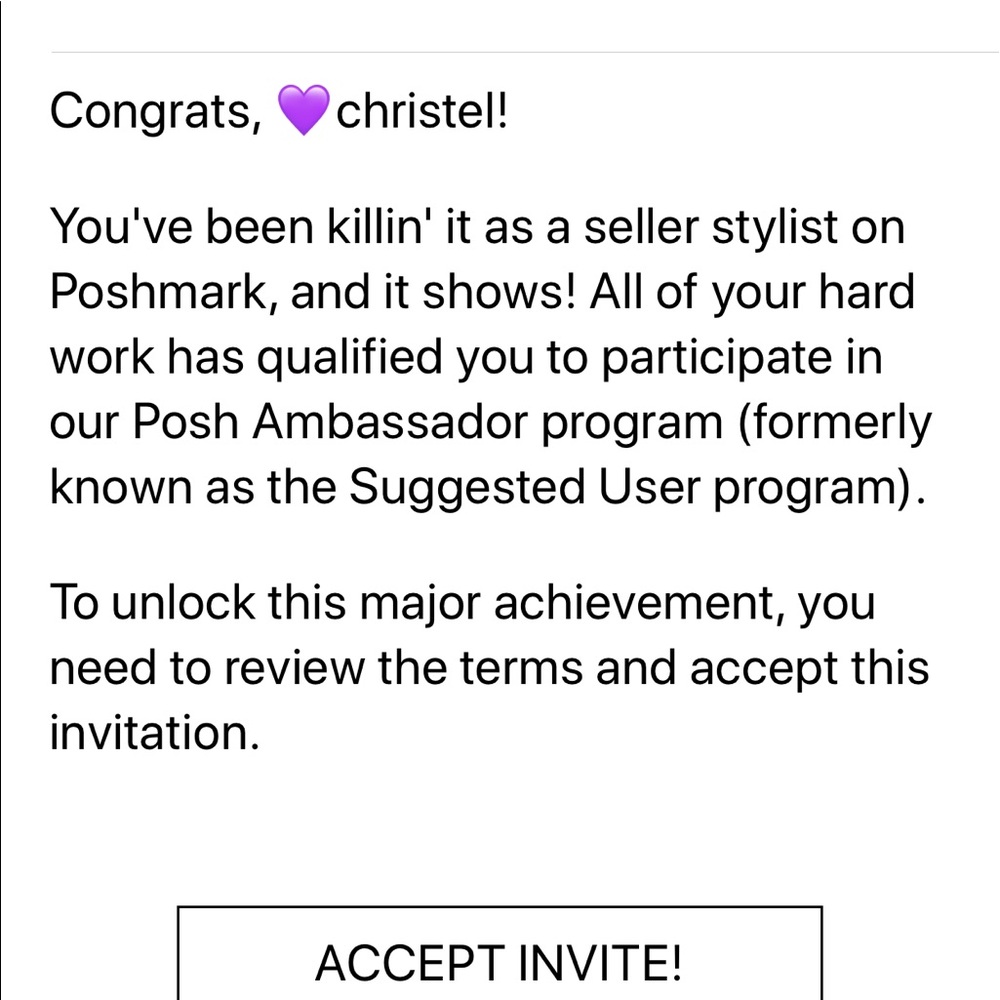 ⭐️  POSH AMBASSADOR ⭐️ - Picture 4 of 5