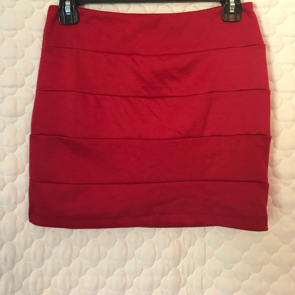 Pac Sun Bodycon Red Skirt