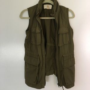J. Crew Army Green Vest