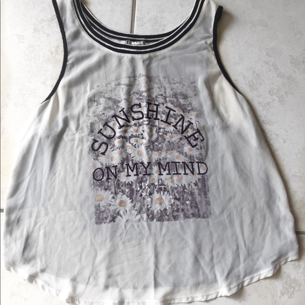 Summer Tank Top “Sunshine on My Mind”
