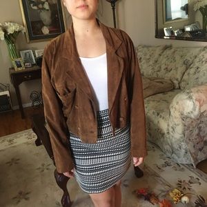 Vintage Suede Jacket ✨ Brown