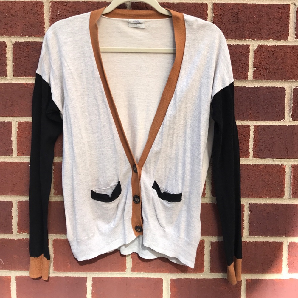 Madewell colorblock cardigan