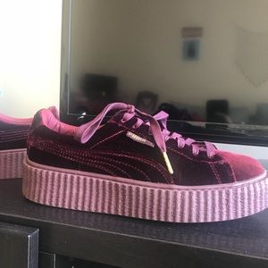 Like New Fenty Puma Creepers Red Velvet