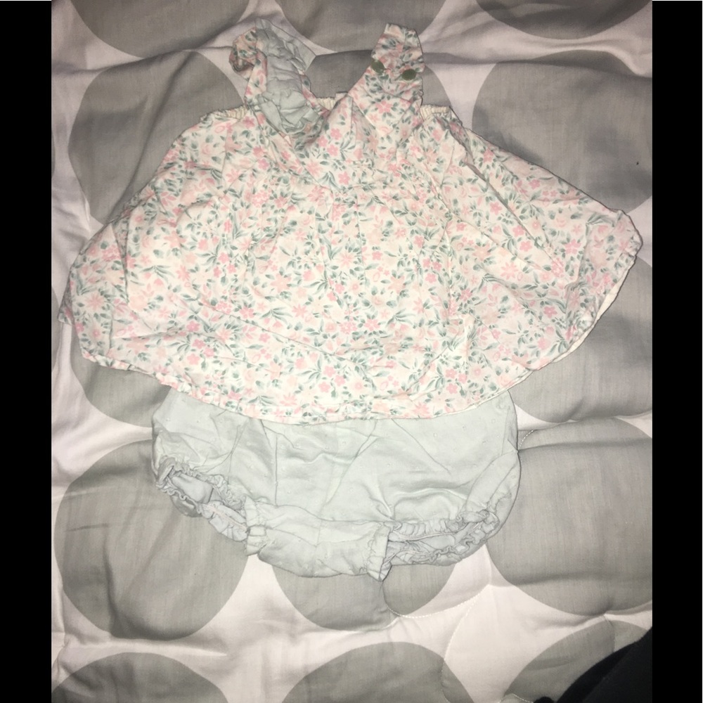 Beautiful baby girl shirt and diaper cover