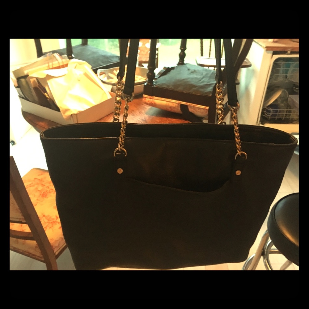 Michael Kors Black Leather Tote