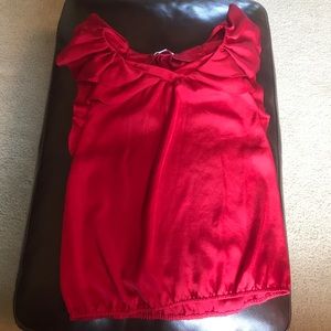 Ann Taylor red dress shirt