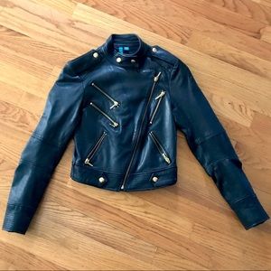 Truth + Pride leather jacket