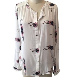 BB Dakota aztec print button down shirt S BB Dakota aztec print button down shirt S