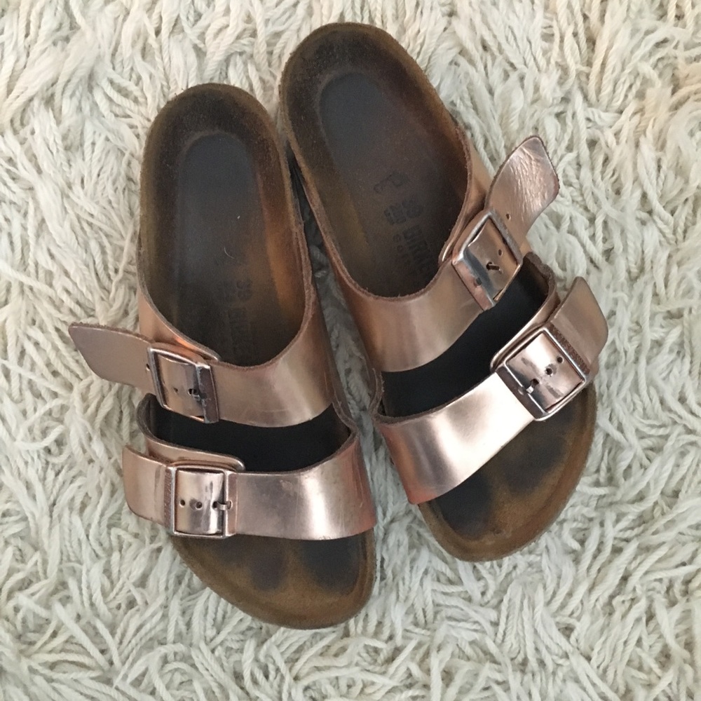 Rose Gold Birkenstocks