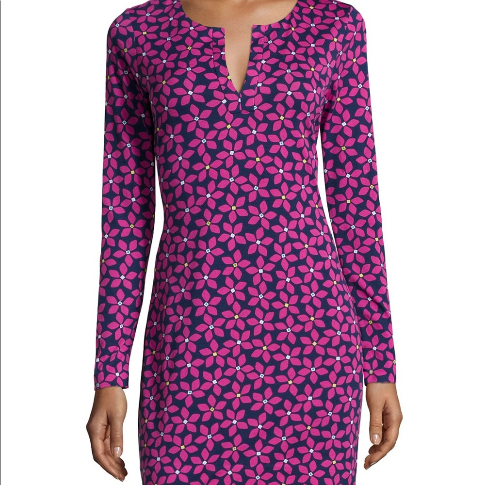 Diane von Furstenberg Reina Floral-Check Dress
