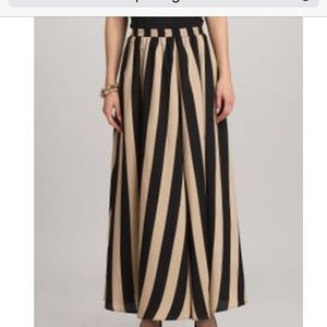 Striped maxi skirt