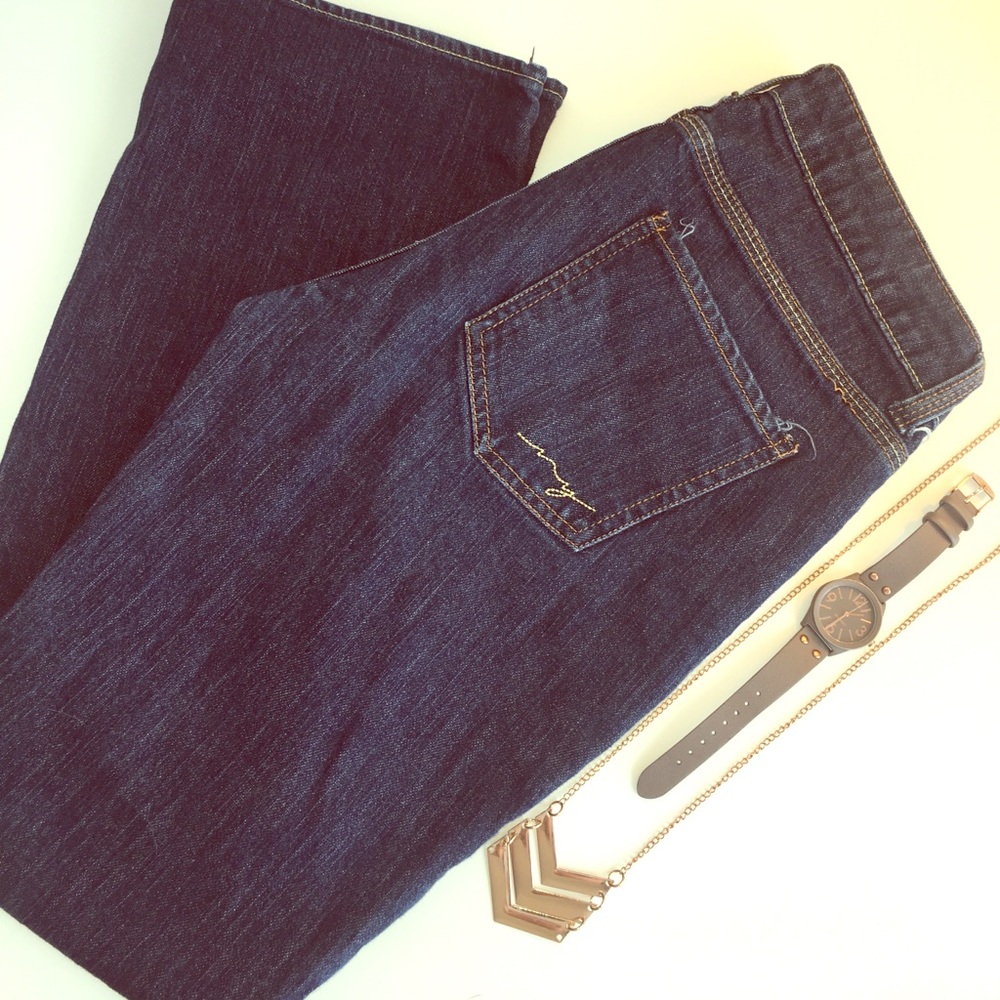 Dark Wash Denim Jeans by New York & Company