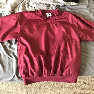 Burgundy windbreaker