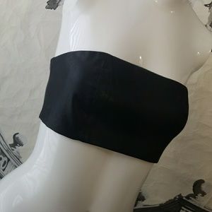Forever 21 Faux Leather Tube Top Forever 21 Faux Leather Tube Top