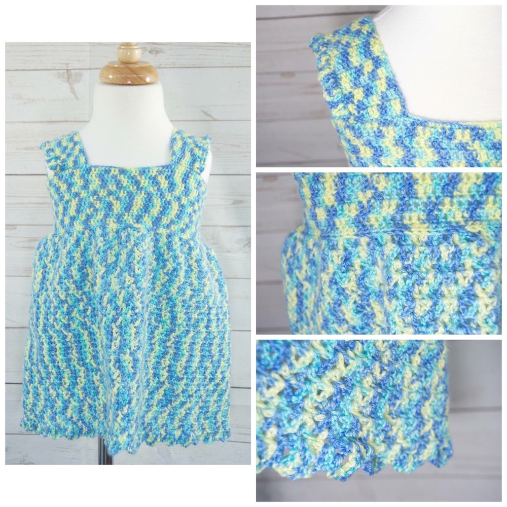 Handmade Girls’ Crocheted Tank Dress