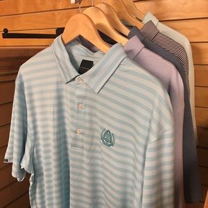 5 NEW 2017 men’s Dunning Golf Shirts