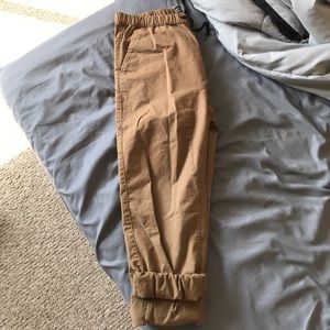 Tan joggers