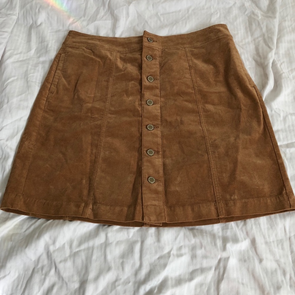 Corduroy Mini Skirt