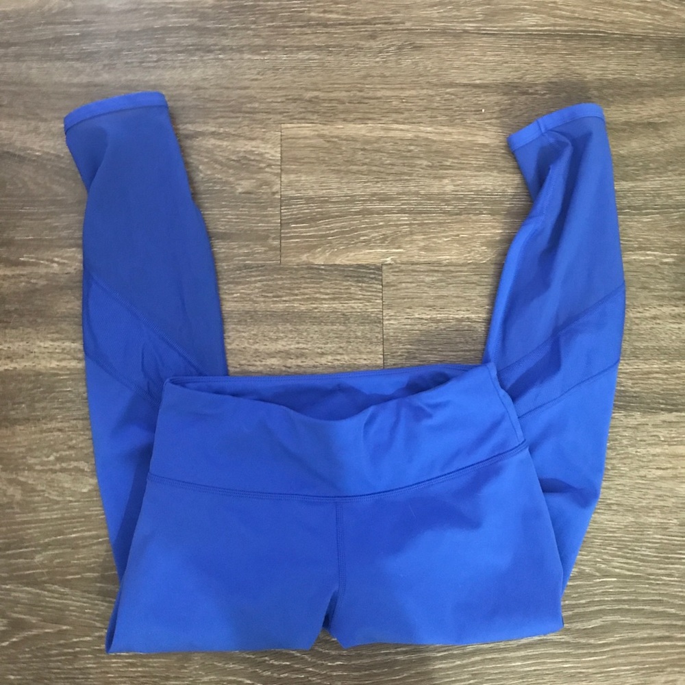Lorna Jane 7/8 blue leggings size medium