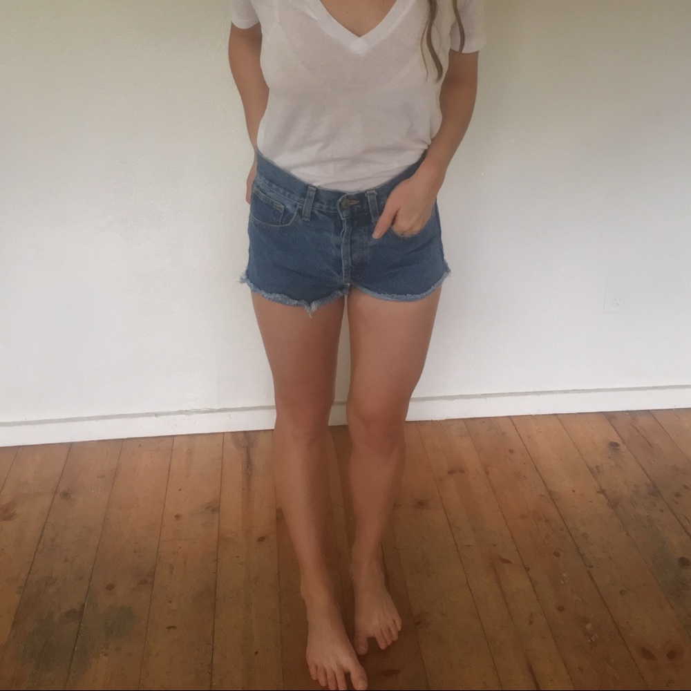 High Waist Denim Shorts