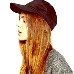 Top shop Plain Black Unstructured Cap Top shop Plain Black Unstructured Cap