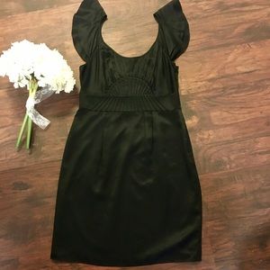 Gianni Bini Little Black Party Dress Ruffle Straps Gianni Bini Little Black Party Dress Ruffle Straps