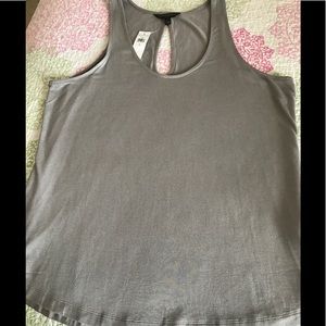 NWT Banana Republic Metallic Silver Top Size L NWT Banana Republic Metallic Silver Top Size L