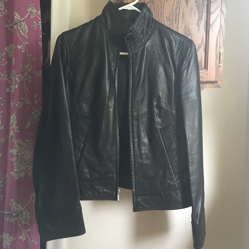 Banana Republic Leather Moto Jacket