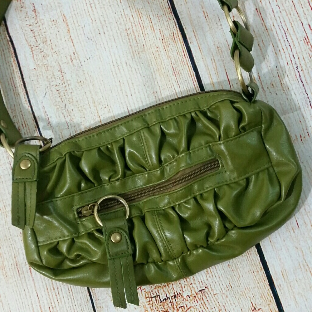 Green soft purse