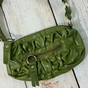 Green soft purse