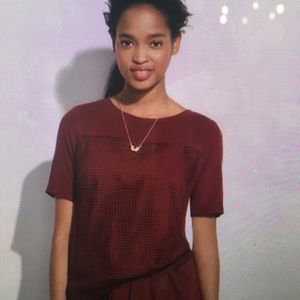 Madewell mesh knot top Madewell mesh knot top