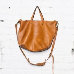 Madewell Zipper Transport Bag - English saddle